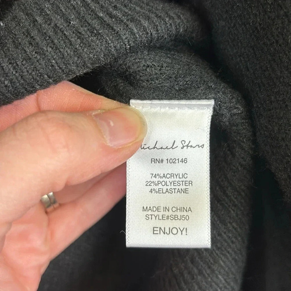 NWT Michael Stars black Maddie pullover sweater sz lg - Picture 12 of 13